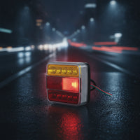 LED Tail Light Bright Stop Tail Turn Flasher Light Low-Profile for RV Owners