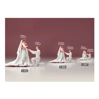 Bride and Groom Miniature Statue Sturdy Wedding Couple Ornament Collectible