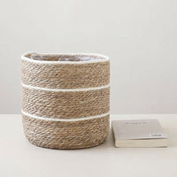 Hand-knit Pot Cover Planter Cover Indoor Stylish For Houseplants Living Room Basket