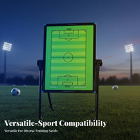 Dry Erase Freestanding Soccer Board Portable Soccer Coaching Board Height Adjustable for Coaches, PE Teachers, Training, Locker Room