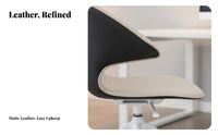 Armless Shell Chair on casters Minimalist & design rotating Seat Height Adjustable