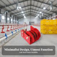 Hand Crank hoist bidirectional Operation raiseing equipment sturdyDuty for Chicken enclosure