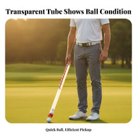 Sport Sphere Picker Upper Tube Numbered Scale Sport Sphere Collector Tube Practice Tool Time Saving Single-Hand Use
