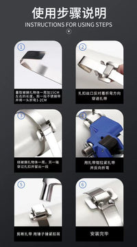 不锈钢带打包机扎带304钢卷捆扎机喉箍紧带收紧捆扎盘带收紧裁断