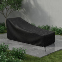 Reclining Lounge Cover Heavy Duty Patio Chair Cover with Drawstring Four Season for Homeowners, Poolside, Garden