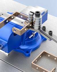 Manual Flat Iron Bending Machine for Copper Busbar, Steel Plate, Wire, 90-Degree