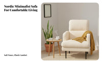 Adjustable Reclining Lounger Foldable Adjustable Spinerest Chaise Spacious Seat Nordic Design for Book Lovers, Homeowners