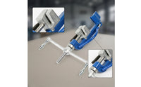 Cable Tie Tool with Crank Handle Blue Cable Tie Pliers Organized for Mechanics, Marine Applications