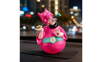 Bobblehead with Spring Base Cheerful Desk Decoration Funny for Entryway, Drivers