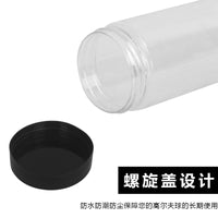高尔夫球收纳筒 透明可装3个球防尘球具收纳管 高尔夫球装球盒