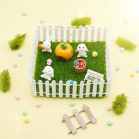Dollhouse Easter Decoration Set Cute Design Easter Hare Garden Kit Miniature Hare Garden Kit Perfect Gift for Children