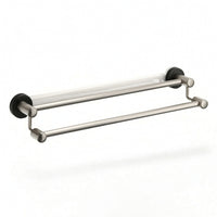 Double Towel Bar Space-Saving Towel Rack with Double Bar Heavy Duty for Renters