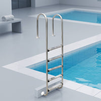 5-Step Pool Ladder Stainless Steel Pool Ladder with Handrails Resistant for Homeowners, Swimming Pools