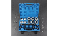 28 Pieces Heavy Duty Universal Bushing Removal Tool Set Sturdy Bushing Removal Installation Tool Portable Storage Case Universal Press and Pull Sleeve Kit for Auto Technicians, Mechanics, DIY Enthusiasts