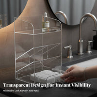 Makeup Organizer with Drawers Space-Saving Cosmetic Case with Drawers for Vanity