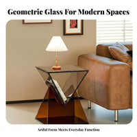 Flowing Ribbon Side Table Minimalist aesthetic Indoor Furnishing Multi-Functional