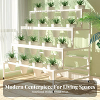 Floor-Standing Multi-Tier Plant Stand Space-Saving Multi-Level Planter Stand Sturdy Construction Flower Rack Stable framework for Gardeners, Homeowners, Apartment Dwellers, Indoor, Living Room, Balcony, Corner