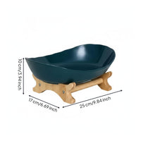 Bamboo Fruit Display Effortless to Clean to Clean Fruit Snack Tray Rack for Kitchen Counter