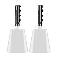 Cowbell with Handle Solid Hand-Held Cowbell Ribbed for Parties, Weddings