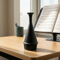 Matte Black Practice Mute Lightweight Brass Instrument Silencer Tapered Practice Silencer Compact for Students, Rehearsal, Apartment