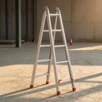 Aluminum A-Shaped Ladder Self-Standing Foldable Ladder Sturdy Safe for Home Maintenance, Warehouse