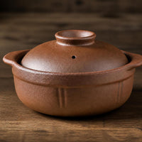Traditional Clay Pot Casserole Dish for Stewing and Braising, High Temperature Resistant
