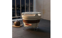 Chinese Tea Warmer Multi-Functional Traditional Briquettes Grill Multifunctional Outdoor Tea Warmer for Camping, Patio