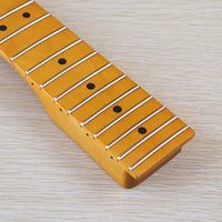 22-Fret TL Style DIY Electric Guitar Neck, 6-String Yellow Matte Maple