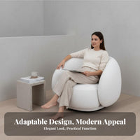 Curved Sectional Sofa Wabi-Sabi Inspired Curved sectional Sofa Creamy cream Deep Seat for Business Owners, spa lounge, Apartment