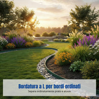 Lawn Edging Border, Garden Divider Strip Landscape Separator