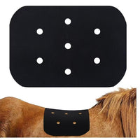 Double-Sided Black Horse Saddle Pad with Ventilation Holes