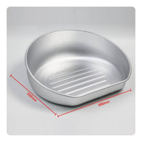 Aluminum Feline Bed Ribbed Base Pet Furniture Sturdy Construction