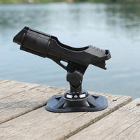 Pivoting Fishing Rod Holder with Base Secure Rod Holder with Deck Mount Long-Lasting Hardware Handshands-off for Anglers