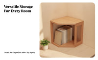 Thick Board Space Saving Corner Desktop Shelf Desktop Bookshelf for Home Office