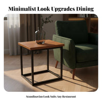 Simple Wooden Dining Set Nordic aesthetic Restaurant Table and Chairs Modern Design