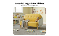 Young Child Two-Seater Sofa Nordic Design 2-Seater childs' Loveseat Dense Foam Foam for Preschoolers, Parents, Living Room