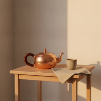 Tea Kettle with Side Handle Polished Vessel Sturdy for Kitchen, Collectors