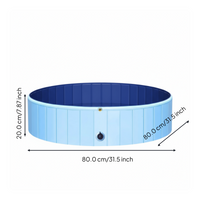 Leakproof foldable PVC pet pool