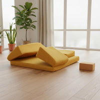 Foldable Meditation Cushion Mat Three-Fold Soft Kneeling Pad Ornamental Pattern