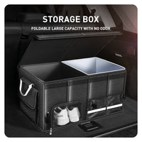 Oxford Cloth Waterproof and Moisture-Proof Car Trunk Storage Box, Foldable Car Organizer