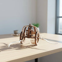 Visionary Inventor Scythed Chariot Model Educational Toy Wooden Scythed Chariot