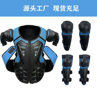Kids Motorcycle Protective Riding Armor Suit, Breathable, Off-Road, Thickened