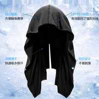 U型冷感连帽衫毛巾 健身房海滩露营建筑防晒速干运动凉爽毛巾头巾