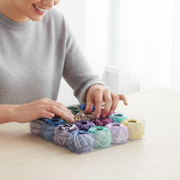 16 Pieces Size 8 Cotton Lace Thread Embroidered Ball Craft Thread