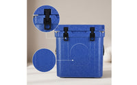Secure Insulated Cooler Box Portable Hard Cooler Sturdy Heavy-Duty for Campers, Travelers, Camping, Road Trips, Picnics, Jobsites