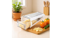 Upright Grater with Container Multipurpose Double-Sided Box Grater