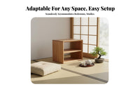 Freestanding Storage Integrated Nordic Aesthetic Bookcase Japanese Aesthetic