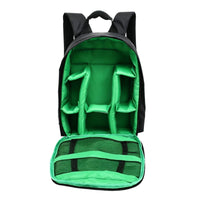Front Opening DSLR Camera Backpack Mesh Pocket Padded Camera Backpack Safeguarding Photo Storage Black for Photographers