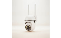 Compact Wireless Security Camera Wall-Mounted Camera with Antennas Motion Detection Standalone for Homeowners