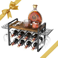 Amazon Wine Rack for Home, Iron Wine Glass Rack and Storage Shelf, Cross-Border
